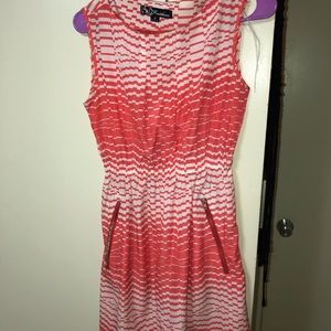 Coral Patterned Dress